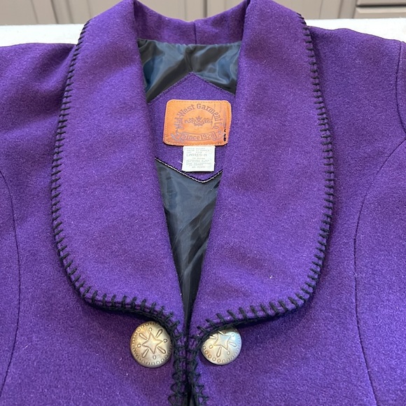 Mid-West Garment Co. vintage purple wool riding jacket - Picture 3 of 11